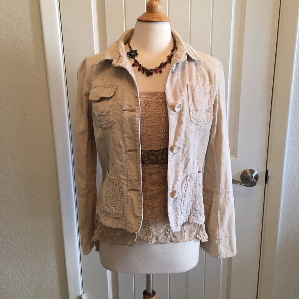 Cream Corduroy Jacket